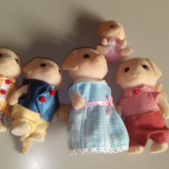 Calico Critters vintage yellow lab dog family - Picture 5 of 7